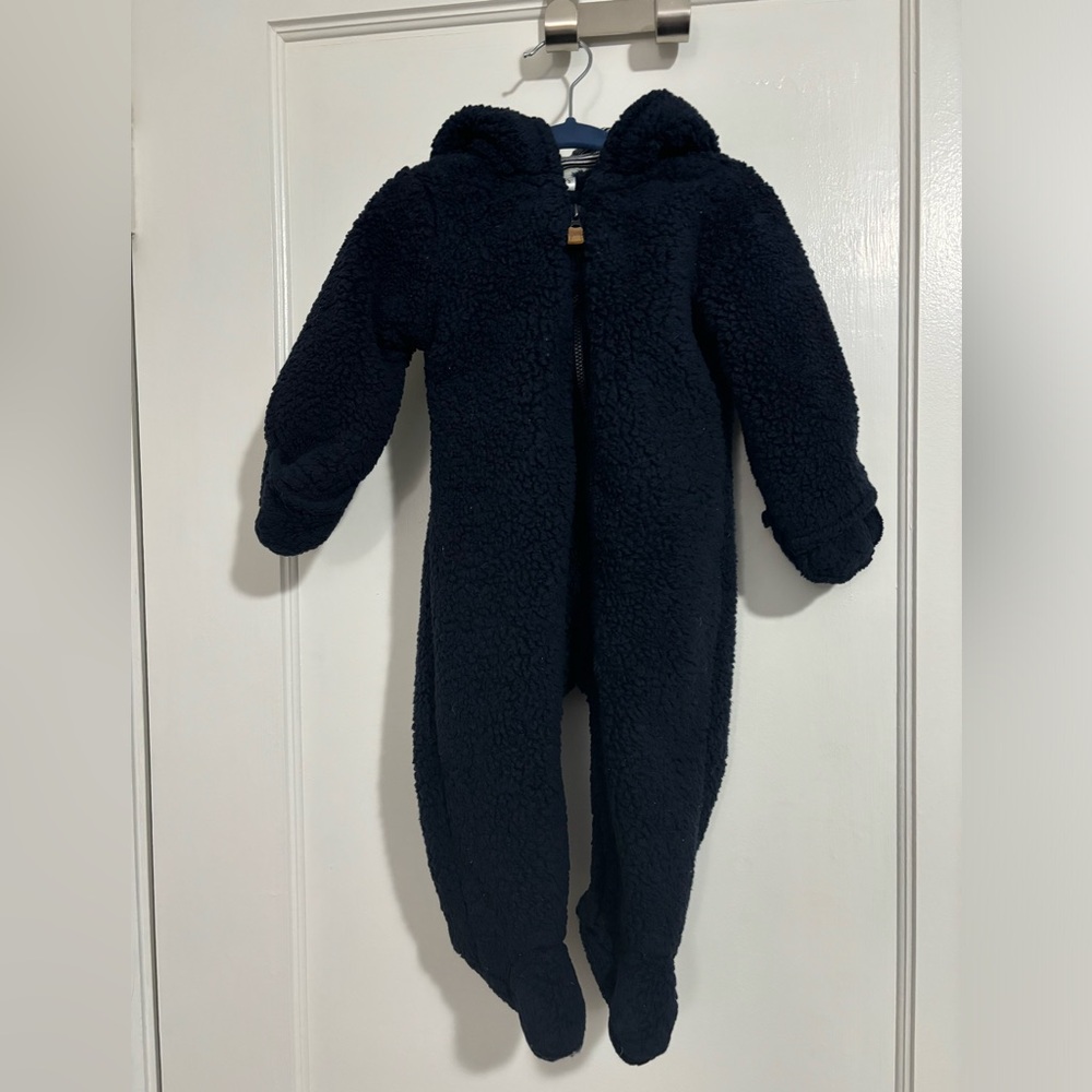 Carters 9M Navy Blue Baby Winter Onesie